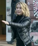 Emilia Harcourt Peacemaker S01 Black Puffer Jacket