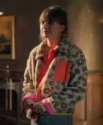 Emilia Jones Locke and Key S02 Leopard Print Jacket