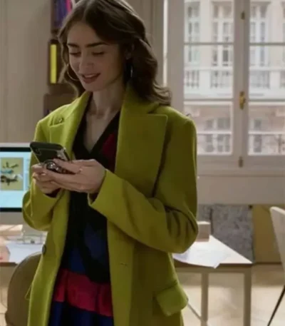Emilly In Paris Emily Cooper Green Coat