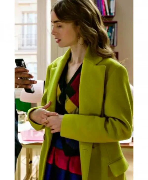 Emilly In Paris Emily Cooper Green Coat
