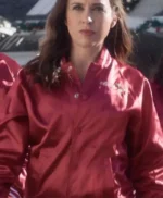 Emily Haul out the Holly Lit Up 2023 Varsity Jacket