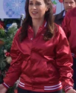 Emily Haul out the Holly Lit Up 2023 Varsity Jacket
