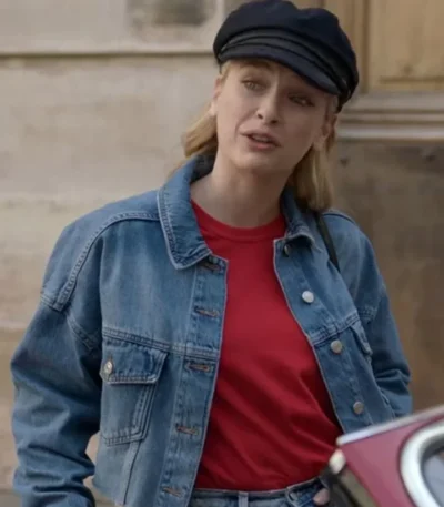 Emily In Paris Camille Razat Blue Jean Jacket