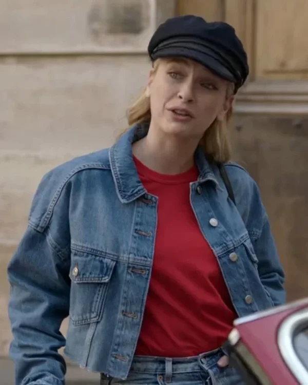 Emily In Paris Camille Razat Blue Jean Jacket