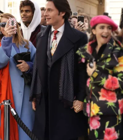 Emily In Paris Charles Martin Black Trench Coat
