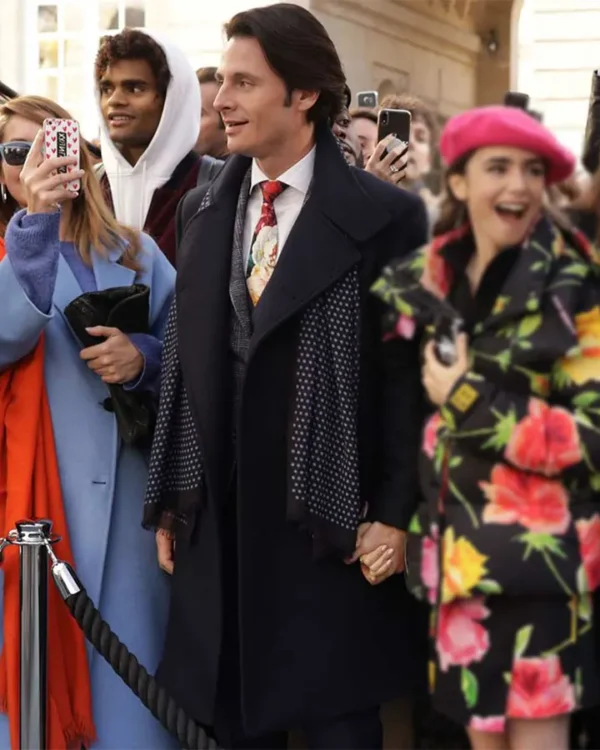Emily In Paris Charles Martin Black Trench Coat