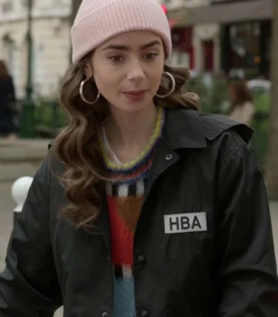 Emily In Paris Emily Cooper Black Cropped Jacket