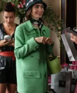 Emily In Paris Emily Cooper Green Multi Pocket Coat