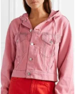 Emily In Paris Emily Cooper Pink Denim Jacket