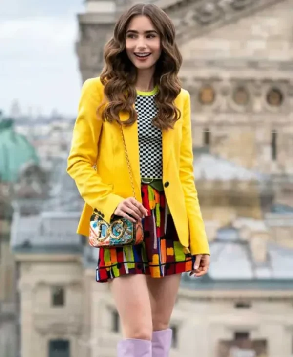 Emily In Paris Emily Cooper Yellow Jacket