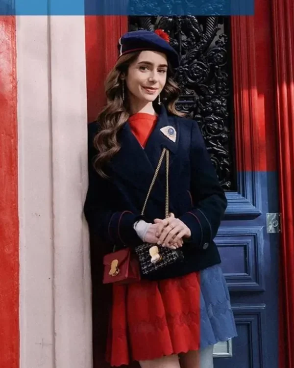 Emily In Paris Emily Cooper Blue Coat