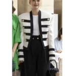Emily In Paris S02 Camille Military White Jacket