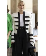 Emily In Paris S02 Camille Military White Jacket