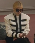 Emily In Paris S02 Camille Military White Jacket