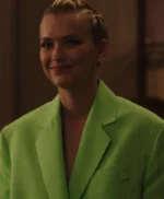 Emily In Paris S03 Camille Razat Oversized Green Coat