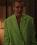 Emily In Paris S03 Camille Razat Oversized Green Coat