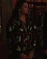 Emily In Paris S03 Laurence Gormezano Geometric Jacquard Coat