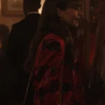 Emily In Paris S03 Lily Collins Red Rose Printed Blazer