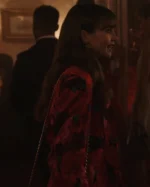 Emily In Paris S03 Lily Collins Red Rose Printed Blazer