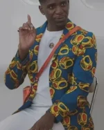 Emily In Paris S03 Samuel Arnold Blue Printed Blazer