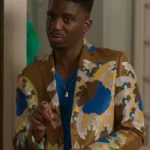 Emily In Paris S03 Samuel Arnold Brown Floral Print Suit
