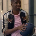 Emily In Paris S03 Samuel Arnold Eagle Print Bomber Jacket