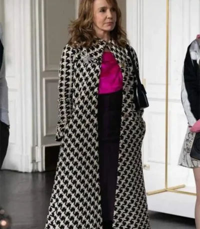 Emily In Paris Sylvie Grateau Checkered Coat