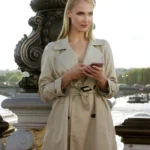 Emily in Paris Camille White Trench Coat