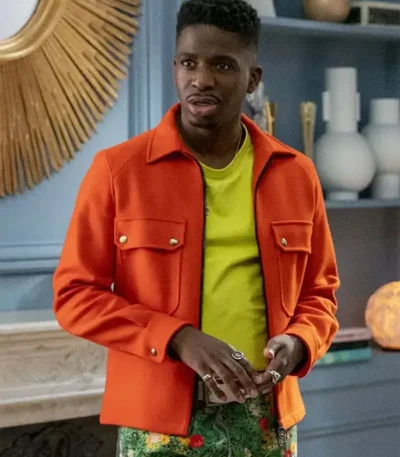 Emily in Paris Julien Orange Wool Jacket
