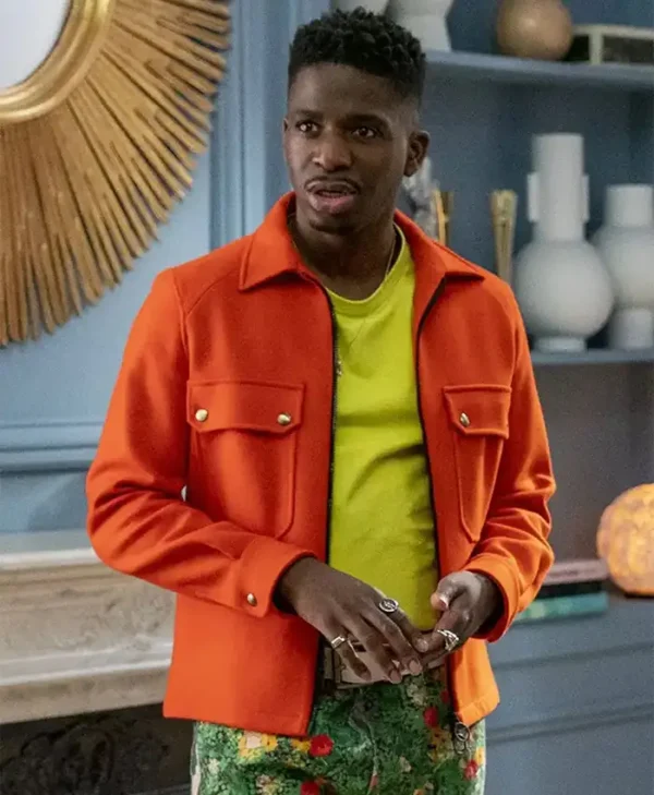 Emily in Paris Julien Orange Wool Jacket