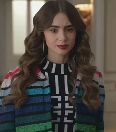 Emily in Paris Rainbow Jacket