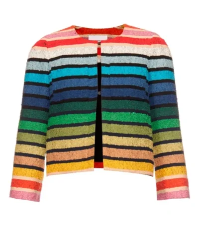 Emily in Paris Rainbow Jacket