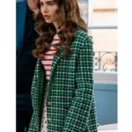 Emily in Paris S02 Lily Collins Green Plaid Blazer
