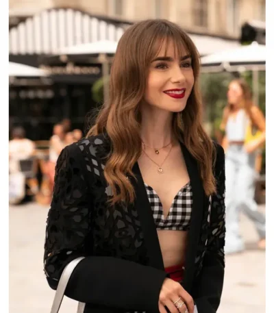 Emily in Paris S03 Emily Cooper Black Blazer Jacket