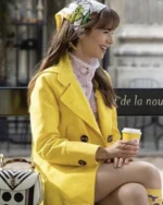 Emily in Paris S03 Emily Cooper Yellow Coat