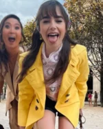 Emily in Paris S03 Emily Cooper Yellow Coat