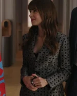 Emily in Paris (Series 2022) S03 Lily Collins Black and Grey Blazer
