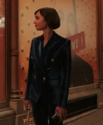 Emily in Paris S03 Lily Collins Blue Coat