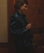 Emily in Paris S03 Lily Collins Blue Coat
