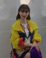 Emily in Paris S03 Lily Collins Yellow Jacket