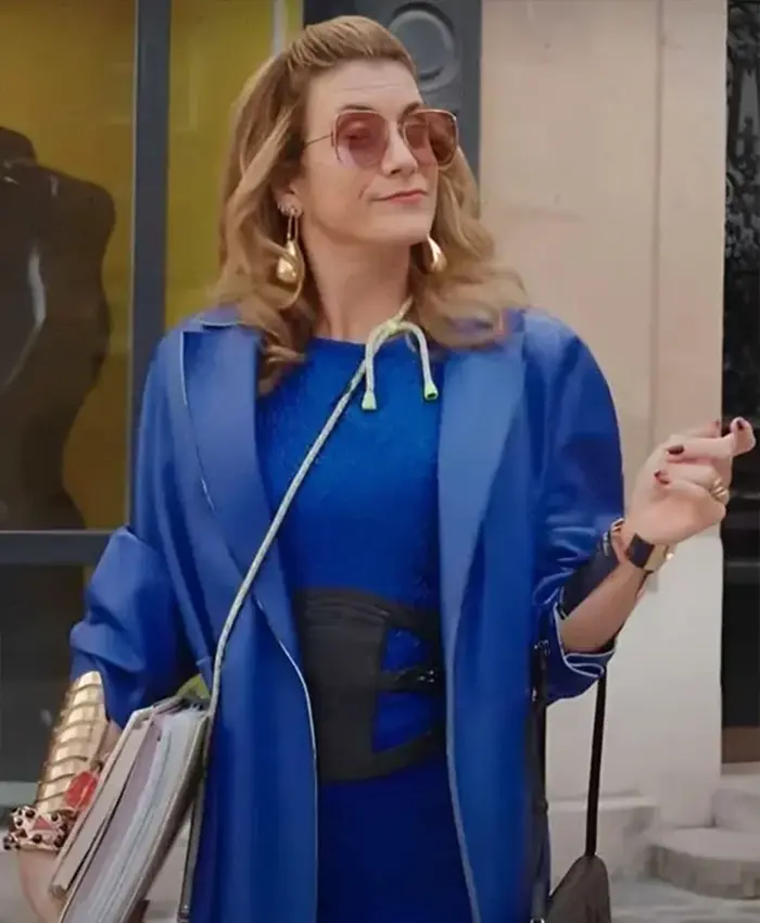 Emily in Paris S03 Madeline Blue Coat Emily in Paris S03 Madeline Blue Coat