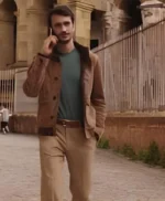 Emily in Paris S04 Eugenio Franceschini Brown Jacket