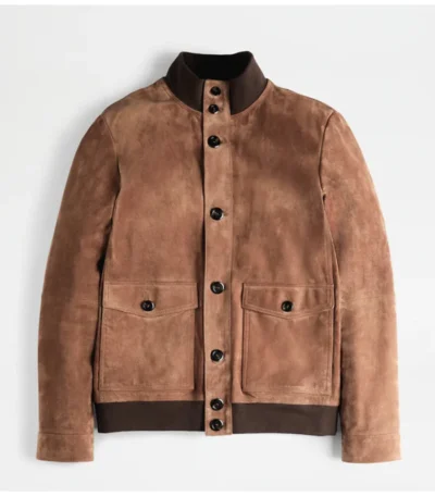 Emily in Paris S04 Eugenio Franceschini Brown Jacket