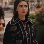 Emily in Paris S04 Floral Cape Coat