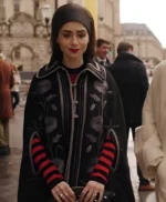 Emily in Paris S04 Floral Cape Coat
