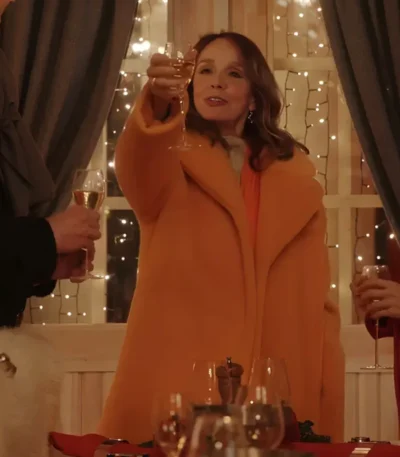 Emily in Paris S04 Sylvie Grateau Orange Fur Coat
