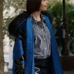 Emily in Paris S05 Emily Cooper Floral Embroidered Coat