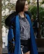 Emily in Paris S05 Emily Cooper Floral Embroidered Coat