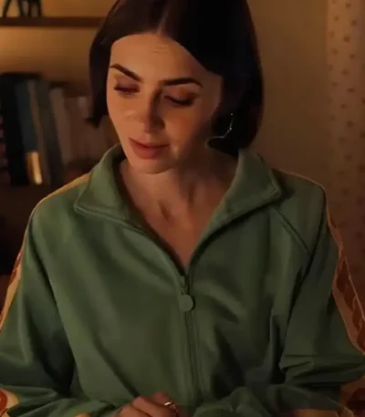 Emily in Paris S05 Emily Cooper Green Track Jacket