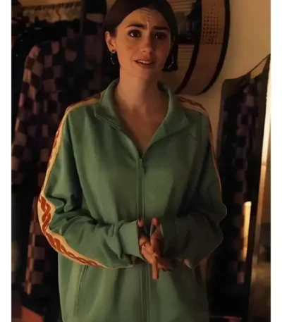 Emily in Paris S05 Emily Cooper Green Track Jacket